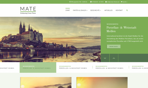 Screenshot MATE Theme für Contao